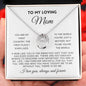 To My Loving Mom | Love Always And Forever | White Message Card - Lucky In Love Necklace