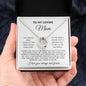 To My Loving Mom | Love Always And Forever | White Message Card - Lucky In Love Necklace