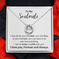 To My Soulmate | White Message Card - Lucky In Love Necklace