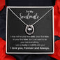 To My Soulmate | Black Message Card - Lucky In Love Necklace