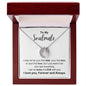 To My Soulmate | White Message Card - Lucky In Love Necklace
