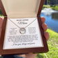 To My Loving Mom | Love Always And Forever | White Message Card - Lucky In Love Necklace