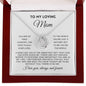 To My Loving Mom | Love Always And Forever | White Message Card - Lucky In Love Necklace