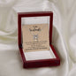 To My Soulmate | Cork board background - Lucky In Love Necklace