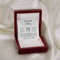 To My Loving Mom | Love Always And Forever | White Message Card - Lucky In Love Necklace