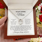 To My Loving Mom | Love Always And Forever | White Message Card - Lucky In Love Necklace