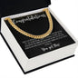 Congratulations Graduate | You Got This | For Son | Black Message Card - Cuban Link Necklace