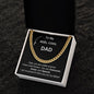 To My "Reel" Cool Dad | Black Message Card -Cuban Link Chain