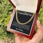 Congratulations Graduate | You Got This | For Son | Black Message Card - Cuban Link Necklace
