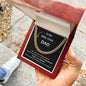 To My "Reel" Cool Dad | Black Message Card -Cuban Link Chain