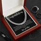 Congratulations Graduate | You Got This | For Son | Black Message Card - Cuban Link Necklace