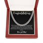 Congratulations Graduate | You Got This | For Son | Black Message Card - Cuban Link Necklace
