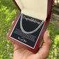 Congratulations Graduate | You Got This | For Son | Black Message Card - Cuban Link Necklace