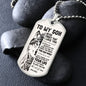 My Son| This Old Wolf - Dog Tag Military Chain