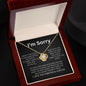 I'm Sorry | Miss You - Love Knot Necklace