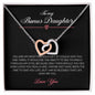 My Bonus Daughter| Life Gave Me You - Interlocking Hearts Necklace